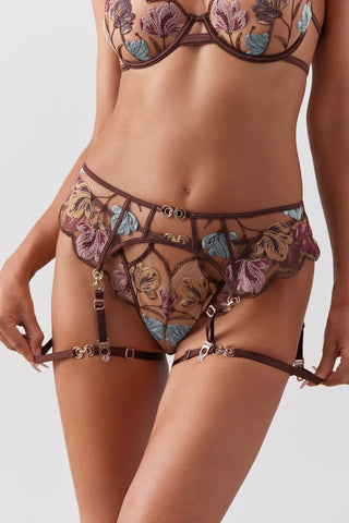 dark floral belt