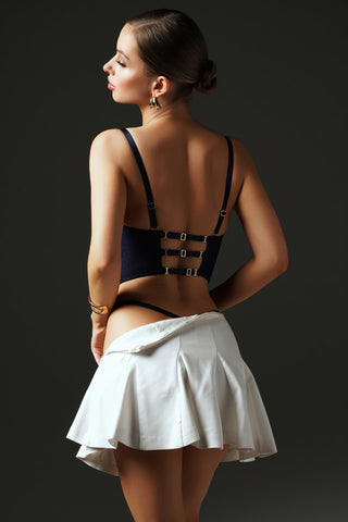 INDIGO | Corset | Dark Blue Jeans SHIKKOSA