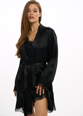 black luxury silk 