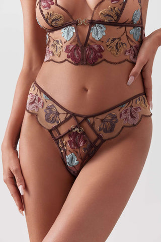 brown panties lingerie