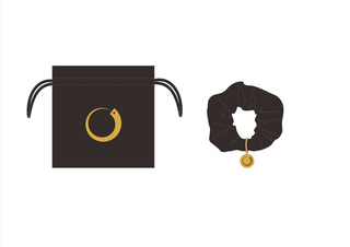 Gadget Gift | SHIKKOSA Scrunchie | Black SHIKKOSA
