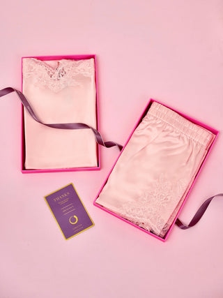 pink box with pink pajama inside